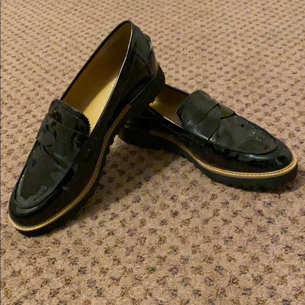Franco Sarto Patent Leather Loafers